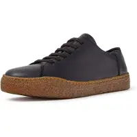 Camper para homem. K100927-019 Sapatilhas de pele Peu Terreno pretas (46), Couro, Preto, Plano, Cordão, Casual