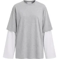 EDITED The Label Camisa 'Simi' cinzento / branco