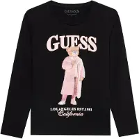 GUESS Camisola camelo / cor-de-rosa / preto