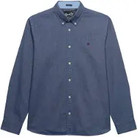 Superdry para homem. M4011247A Camisa Preppy Oxford marinho (XXL), Casual, Algodão, Clássico, Manga comprida