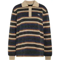 Adidas Originals POLO DE MALHA ÀS RISCAS