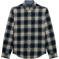 Superdry para homem. M4011197A Camisa Lumberjack marinho (L), Casual, Algodão, Manga comprida