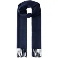 Hackett London para homem. HM0400108 Cachecol Solid Patch Cash marinho (OSFA), Casual, Clássico, Casimira