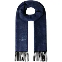 Hackett London para homem. HM0400109 Cachecol Twill Wool Cash marinho (OSFA), Casual, Lã, Clássico