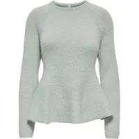 ONLY Pullover 'ONLKERRY PIUMO' cinzento claro