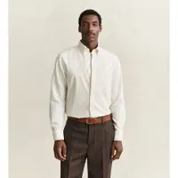 Gant para homem. 3263005 Camisa Reg Archive Oxford Stripe creme (M), Bege, Clássico, Manga comprida, Algodão orgânico