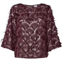 Y.A.S Blusa 'YASPazilla' borgonha