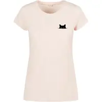 Urban Classics Camisa 'Cat' rosa pastel / preto