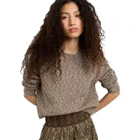 Pepe Jeans para mulher. PL7000222 Camisola Amaya castanho (M), Marrom, Casual, Algodão