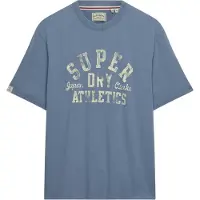 Superdry para homem. M1012433A Camisola Essential azul (XXL), Casual, Algodão, Manga curta