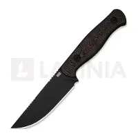 We Knife Notchline WE25047-2, Blackwashed CPM S35VN, Copper Foil Carbon Fiber, faca de caça
