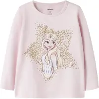 Name it Camisola 'NMFSoma Frozen' bege claro / ouro / rosa pastel / branco