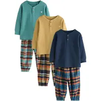 Next Pijama navy / turquesa / caril / laranja