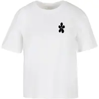 Miss Tee Camiseta De Manga Curta Good Karma Happy Flower