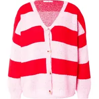 Hailys Casaco de malha 'Sa44nna' cor-de-rosa / vermelho vivo