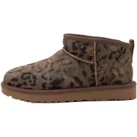 Ugg Botas 'Classic Ultra Mini' castanho / brocado / castanho escuro