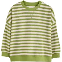 Next Sweatshirt creme / verde claro