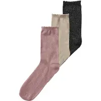 Name It Kids Meias 'NKFGLITTER' estuque / rosé / preto