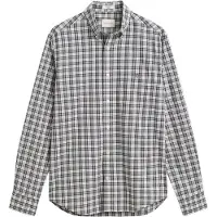 Gant Camisa taupe / antracite / branco