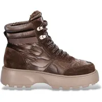 Blauer para mulher. F6BLANCA03 Botas de couro Blanca03 bronze (36), Plano, Cordão, Zíper, Casual
