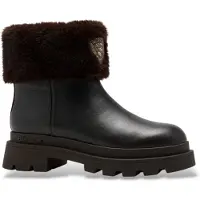 Blauer para mulher. F6KIMMEL10 Botins de pele Kimmel 10 preto (36), Couro, Plano, Zíper, Casual