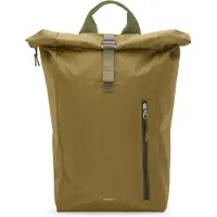 Sandqvist - Bicicleta trabalho - Grid Rolltop Backpack Bag 16" Olive para Unissexo - Nylon - Caqui