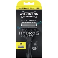 Wilkinson Hydro 5 Ultimate Skin Hydration Shaver + 5 Heads