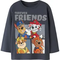 Name it Camisola 'NMMAndreas Paw' navy / caramelo / vermelho vivo / branco