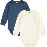 Müsli Macacão/Body azul escuro / offwhite