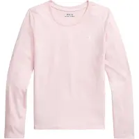 Ralph Lauren para menina. 313841122004 Camisola em malha jersey de algodão ((L) 10/11años= 144/154cm), Casual, Rosa, Manga comprida, mo