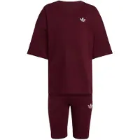 Adidas Originals Conjuntos 'CYCLING SHORTS TEE' vermelho vinho