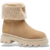 Blauer para mulher. F6KIMMEL10 Botins de pele Kimmel 10 bege (38), Couro, Plano, Zíper, Casual