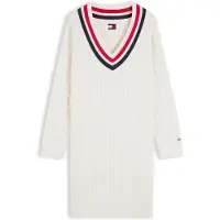 Tommy Hilfiger Vestido de malha navy / vermelho / branco