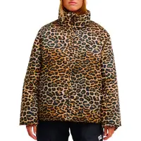 Dc-shoes - Casacos ski mulher - Aura Puffer Jacket 10K W DC Fauxcat para Mulher - Tamanho XS - Castanho