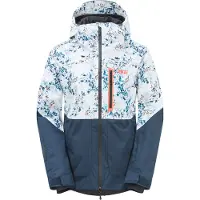 Picture Organic Clothing - Casacos ski mulher - Zoya Jkt Shrub Print para Mulher - Tamanho L - Azul