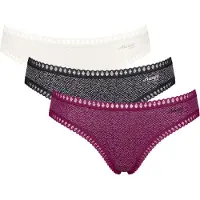 Sloggi Cueca 'GO Crush' baga / preto / branco
