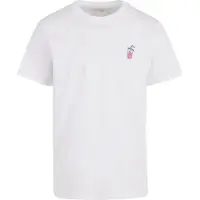 Mister tee Camisa 'Good Vibes Drink' lavanda / rosa escuro / branco
