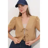 Big Dart Bolero 'Crop Top' caramelo