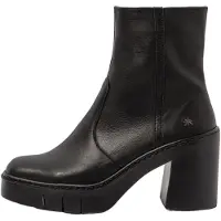 Art para mulher. 119741101003_001 1974 Botins em pele Nappa preto -Altura do salto 9cm (41), Couro, 8 a 10cm, Zíper, Casual