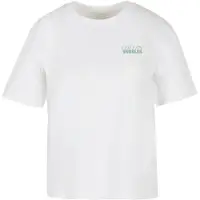 Miss Tee Camisa 'Cheers And Bubbles' verde relva / salmão / branco