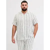 Jack & Jones Camisa De Manga Curta Coba Resort Plus Size