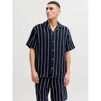 Jack & Jones Camisa 'JORCOBA' azul noturno / branco