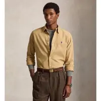 Ralph Lauren para homem. 710805564525 Camisa oxford tingida Custom Fit beige (XL), Bege, Casual, Algodão, Manga comprida