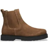 Birkenstock para homem. 1033155 Botins de Couro Highwood (Ajuste Regular) castanho (44), Marrom, Plano, Camurça, Nenhum, Casual