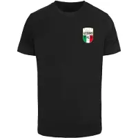 Mister tee Camisa 'Azurro Italia' ouro / verde / preto / branco