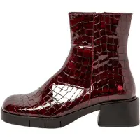 Art para mulher. 112841367003_008 Botas de couro 1284 Borgonha Varsóvia (38), 3 a 5cm, Zíper, Casual, Grená