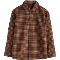 Next Camisa azul claro / castanho ferrugento