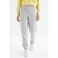 Tommy Life Calças de desporto 'Jogginghose' cinzento claro