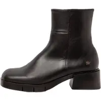 Art para mulher. 112841101003_001 Botins em pele 1284 Warsaw preto (38), Couro, 3 a 5cm, Zíper, Casual