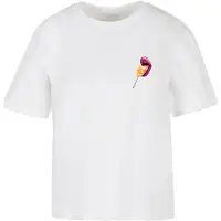 Miss Tee Camisa 'Sugar Bomb' amarelo / cinzento / cor-de-rosa / branco